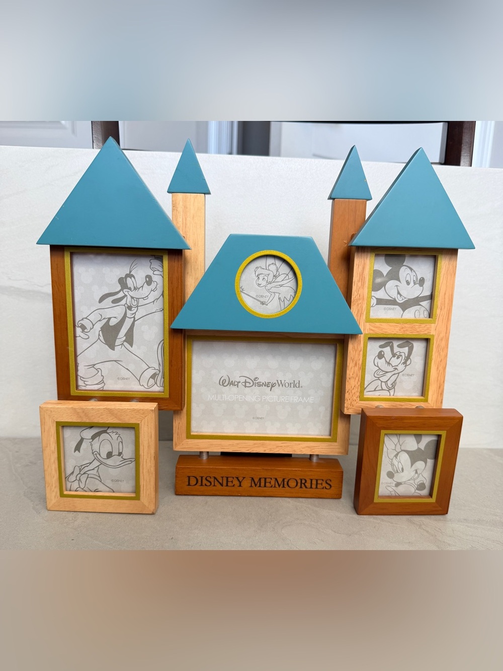 Walt Disney World Multi-Opening Picture Frame Castle Shaped Memories New No Box - Picture 1 of 10